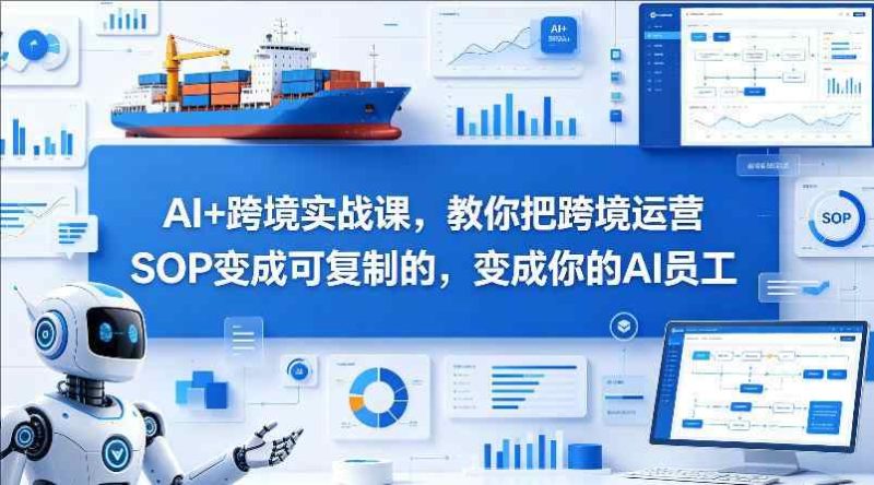 AI+跨境实战课，教你把跨境运营S0变成可复制的，变成你的AI员工-教程库