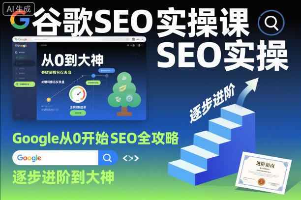 谷歌SEO实操课，GOOGLE从0开始SEO全攻略，逐步进阶到大神-教程库