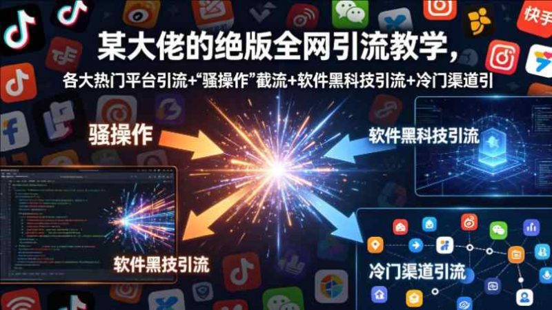 某大佬的绝版全网引流教学，各大热门平台引流+-教程库